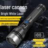 Pailide LED White Laser Rechargeable Zoom Flashlight