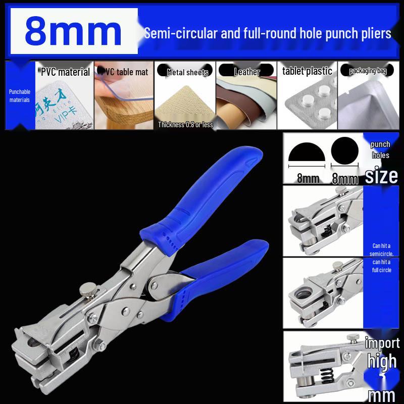 East Tour Half-Circle PVC Card Punch Pliers Tool