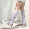 YELLOWSOCKS COSY KNEE SOCKS LAVENDER FLOWER