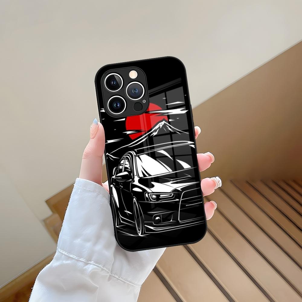 Japan JDM Sports Cars Male Men Phone Case Tempered Glass For IPhone 13 17 15 16 14 12 11 Pro Max Plus Mini XR XS SE2020 Coque