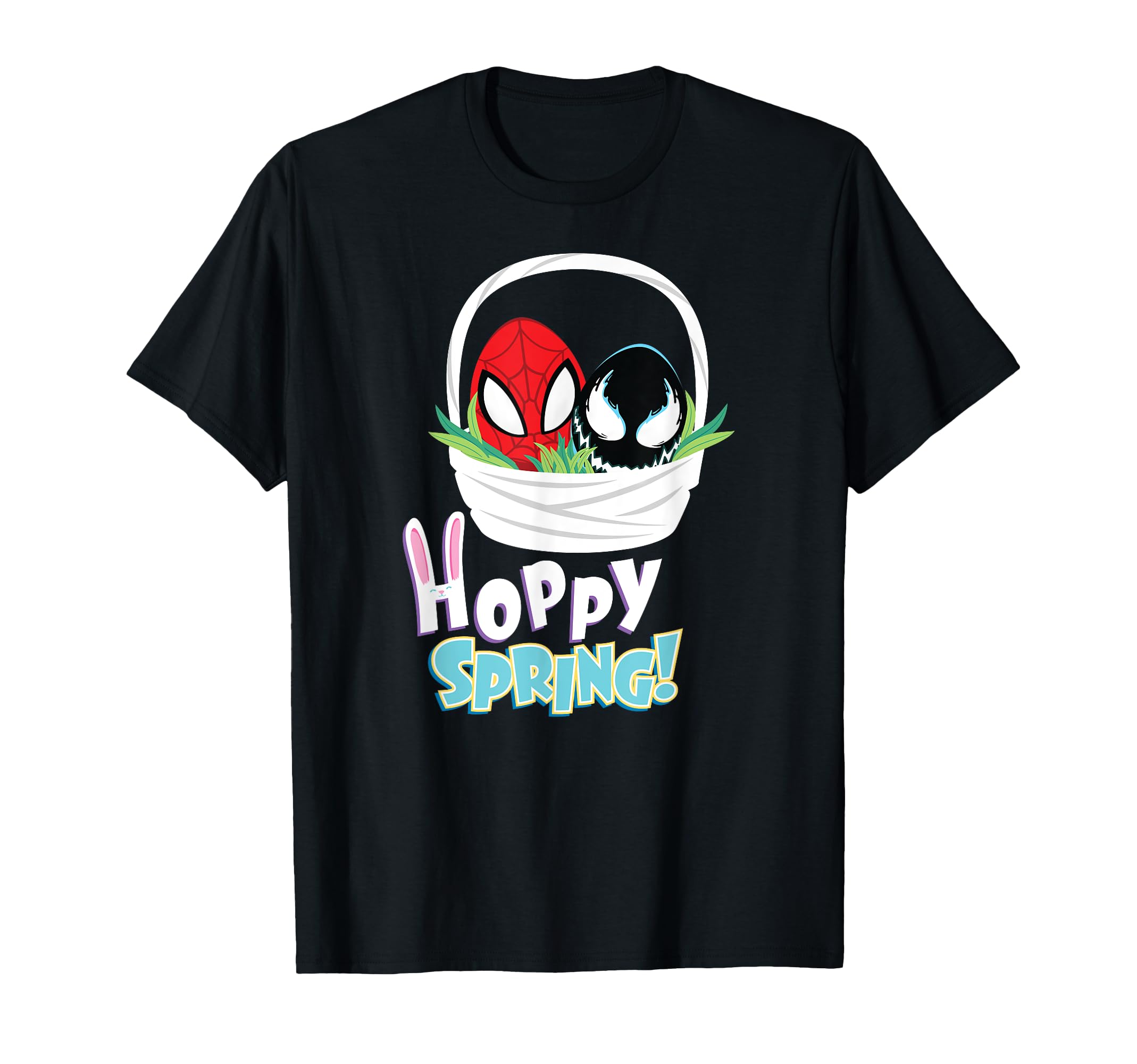 

Marvel Spider-Man and Venom Egg Hoppy Spring Easter Basket T-Shirt