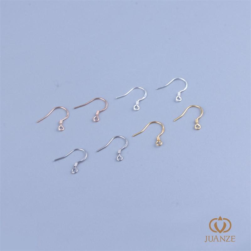 18K Solid Gold Color-Retaining Earring Hooks S925 Semi-Finished Handmade DIY Jewelry Components