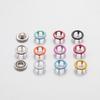 50/100Sets DIY Craft Five Claw Buckle Clamp Set 9.5mm Snaps Buttons Colorful Snap Fastener Kit Hand-pressed Invisible