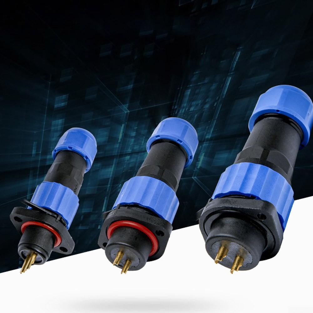 Praktický konektor modrý černý zásuvkový konektor pro kabel 2/3/4/5/6/7pinový