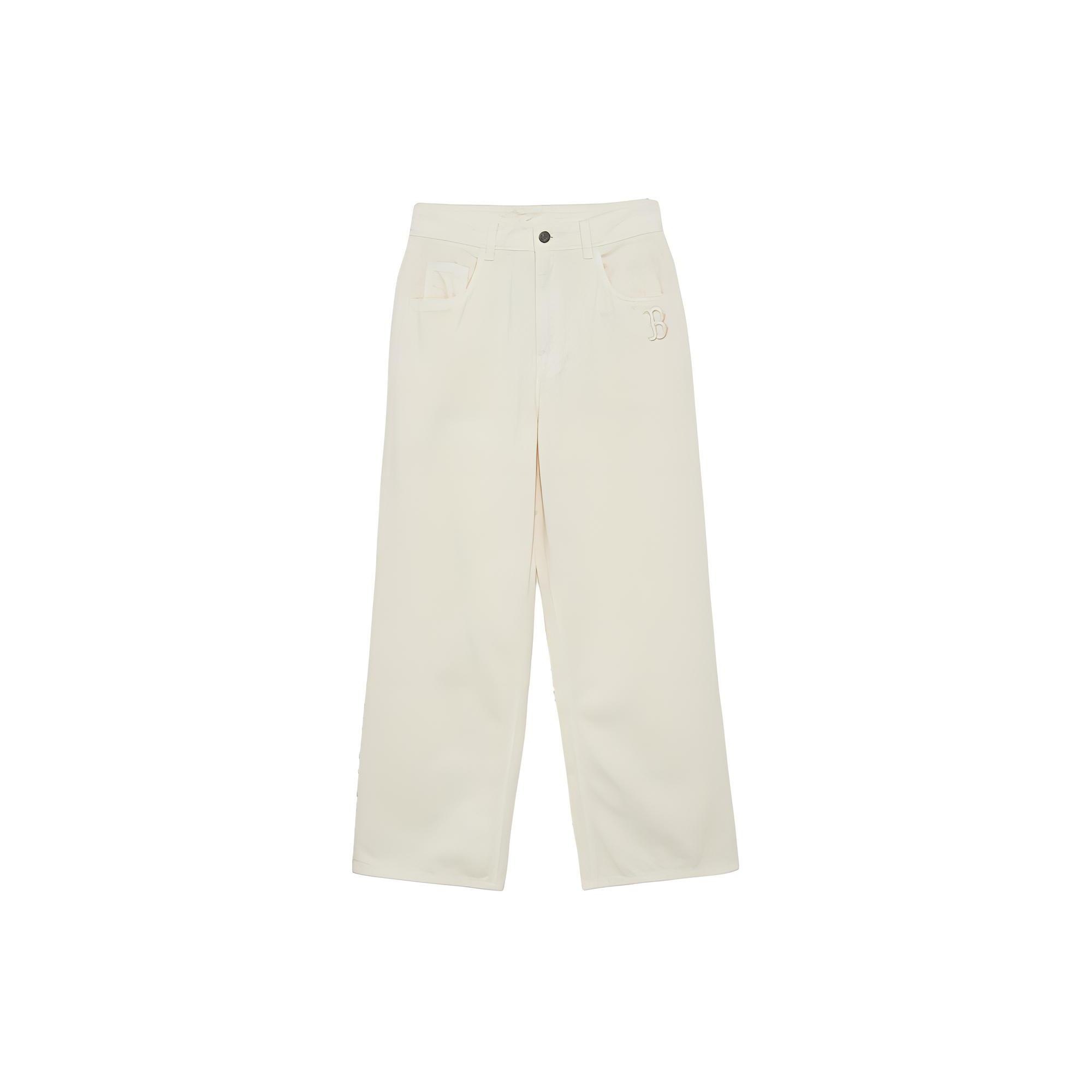 

New MLB Jeans Women s Ivory 3FDPB0134-43CRS M