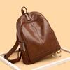 Soft Leather Backpack Women's 2025 New Korean Version of Fashion Women's Backpack Large-capacity Travel Bag Mommy Bag