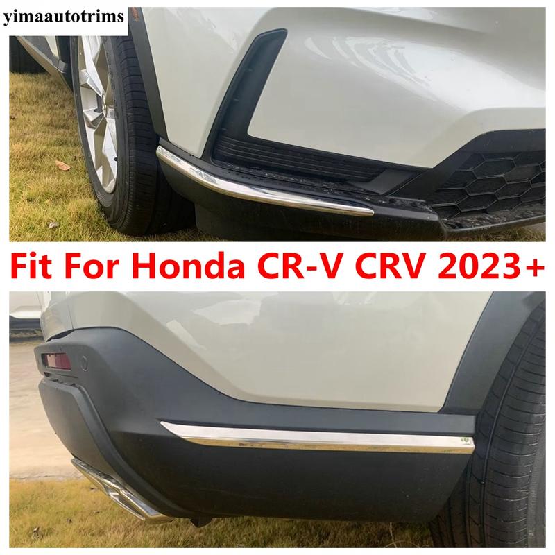 4Pcs Front Rear Bumper Corner Protector Guard Anti-Scratch Strip Cover Trim For Honda CR-V CRV 2024 Accessories Exterior