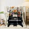Vintage Piano Floral Music Blanket Bedroom Blanket for Livingroom Couch Lunch Break Soft Throw for Friend's Festival Gift