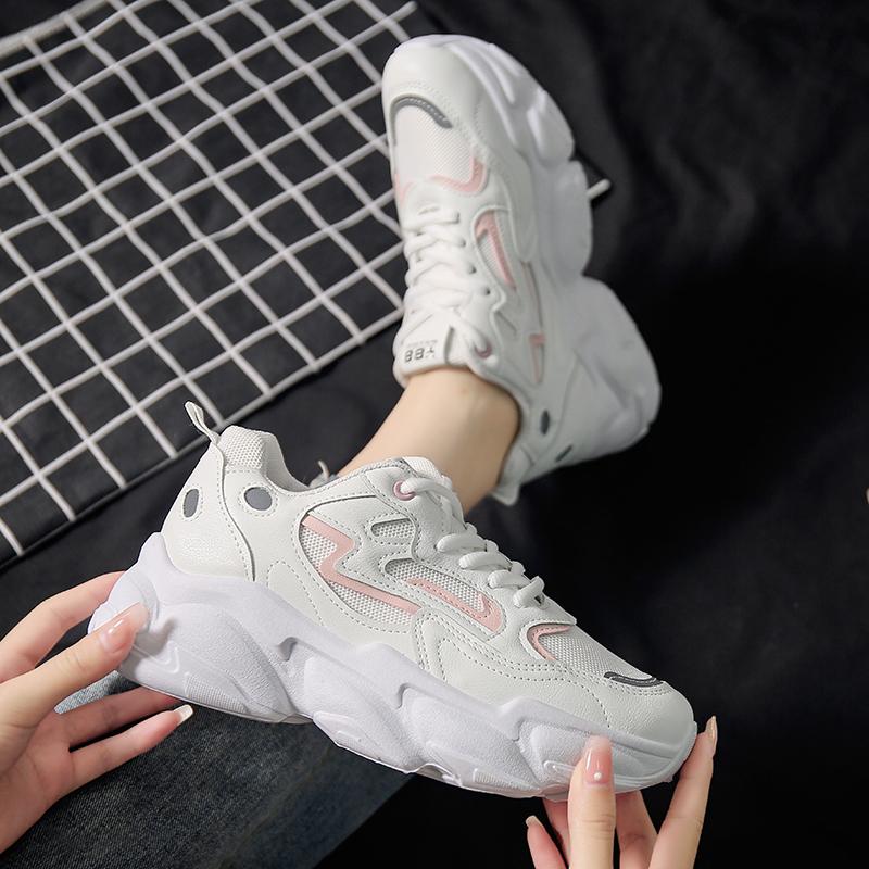 2024 Sneakers Women Platform Flat Shoes Woman Shoes Green Casual Trainers Ladies Chunky Sneakers Women Shoes I33