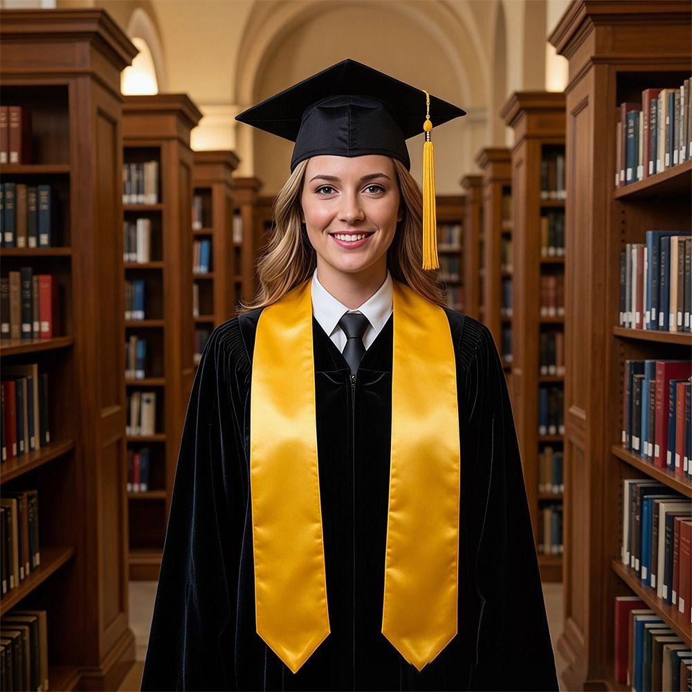 Satin Fabric Graduation Season Set University Graduation Set Student Commencement Party