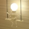 Swing Wall Light Creative Human-shaped Wall Lamp E27 AC powered for Bedroom Bedside Corridor Living Room Dining Room Entrance
