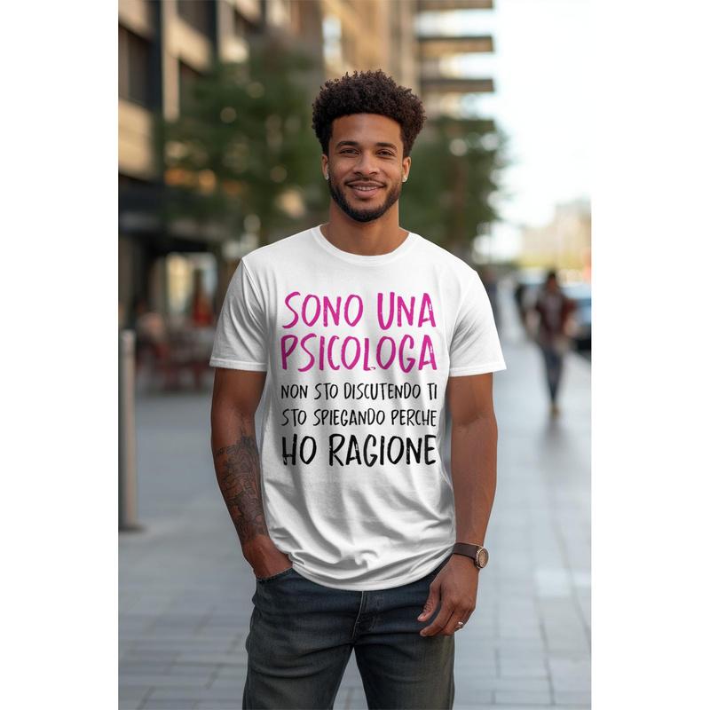 Psychologist Funny Gift Degree Psychology Woman T-Shirt Tee Unisex For Man Gift Cottoned