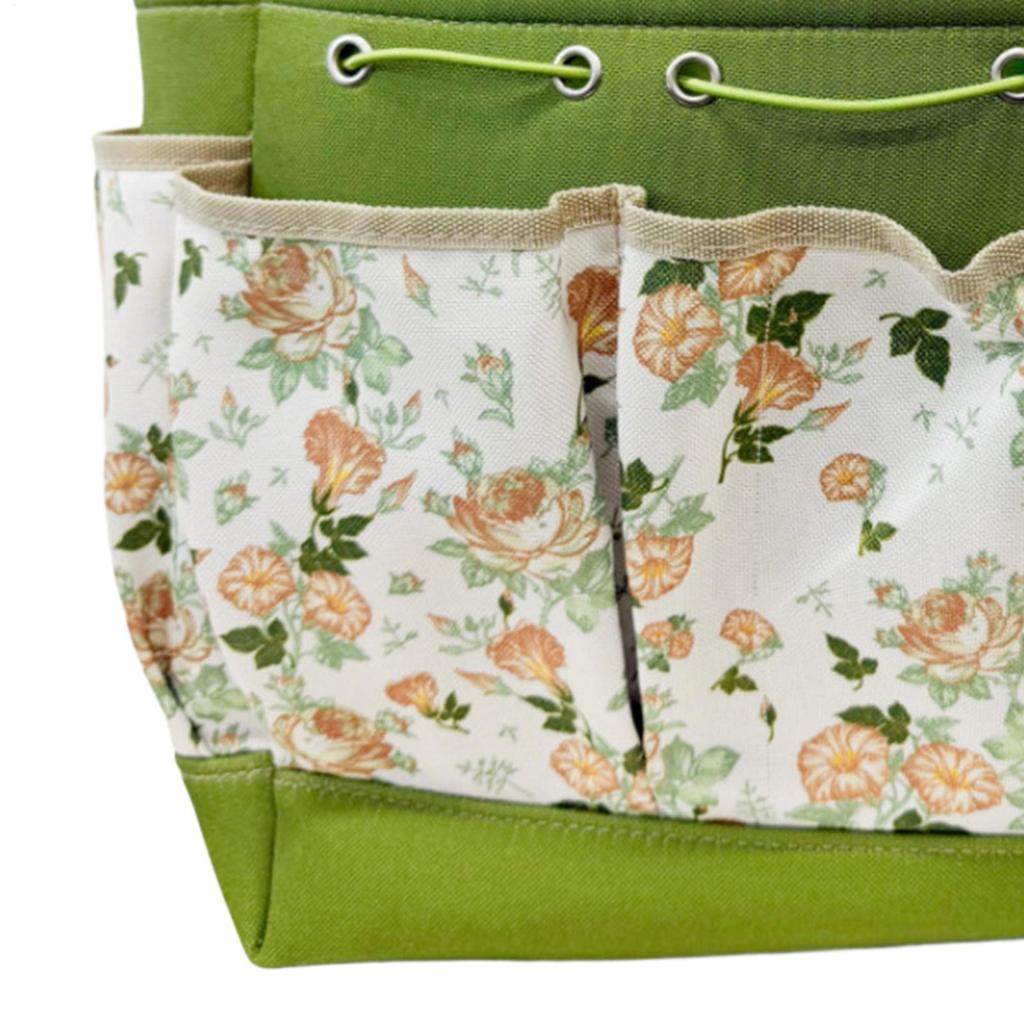 Garden Tool Bag Multi-Compartment Oxford Heavy Duty Portable Gardening Tool Bag Pouch For Women Men Gardeners Electrician