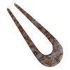 Elegant U-Shaped Acetate Hairpin for Women - High-End, Classic Large Hair Stick for Updos, Modern Design
