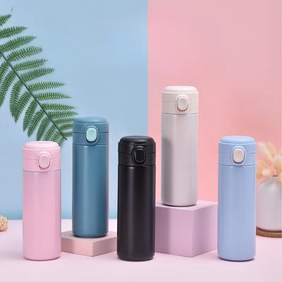 Customized Fresh Stainless Steel Bounce Thermos Cup for Men and Women Student Portable Tumbler Outdoor Couple Pea Cup