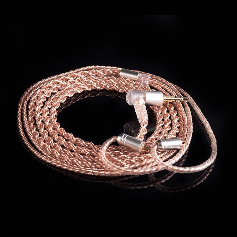 KBEAR Kui Bao 4-Core Oxygen-Free Copper Earphone Cable with Mic, L-Plug