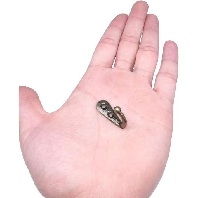 Bronze Vintage Wall Mounted Small Single Hook Hangers,Pack of 20