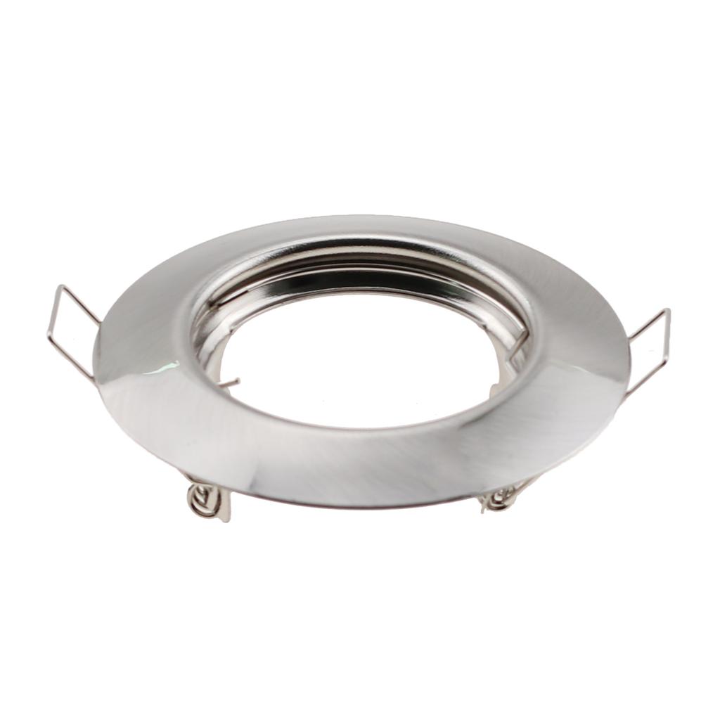 LED Ceiling Fixture Downlight Frame MR16 GU10 Fitting Housing Fixture for Spotlight 10pcs Round Metal Recessed