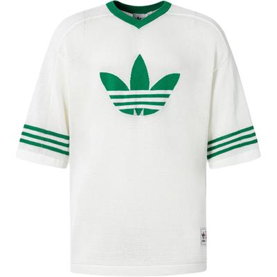 adidas Originals Blockcore Short Sleeve Knit T-Shirt Unisex Tops White JL5974