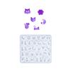 Fashionable Earring Lovely Cats Silicone Mould Set Accessory Portable for Stylish Jewelry Making Resin Casting Set