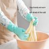 MARYYA Warm Fleece-Lined Latex Household Gloves