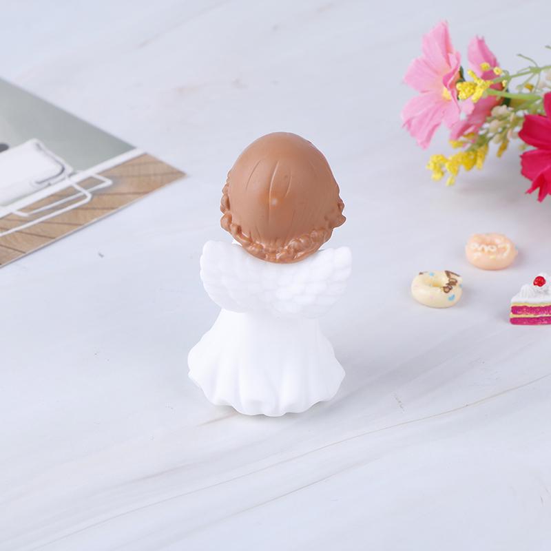 2Pcs Angels Figurines Miniature Well Sculpture Ornament Decoration For Cake