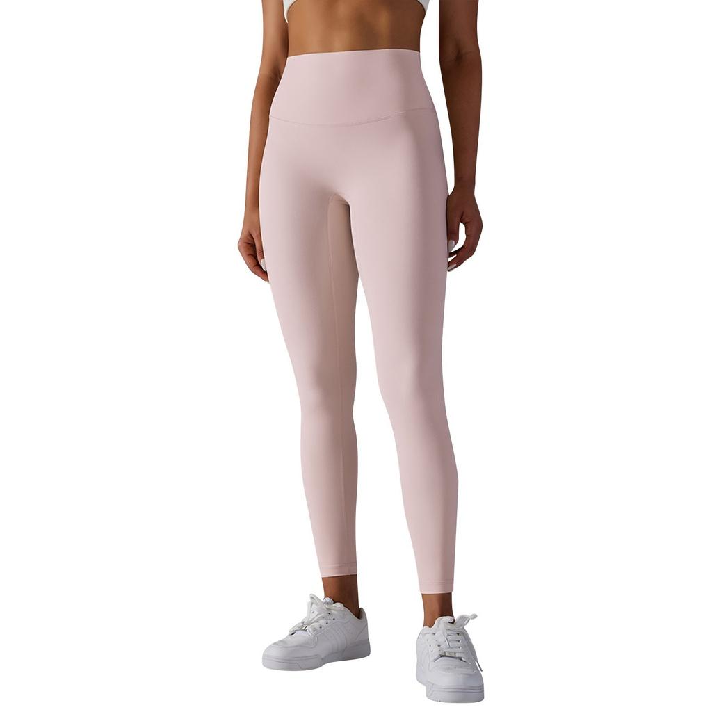 Women's Casual, Sexy And Comfortable Solid Color Tight High-waist Elastic Sports Fitness Nine-point Yoga Pants