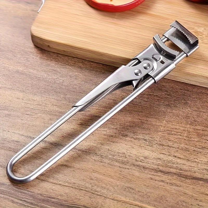 

Adjustable Stainless Steel Bottle Opener,Multi-functional Kitchen Tool with Ergonomic Handle,Easily Opens Cans,Jars,Bottles серебряный