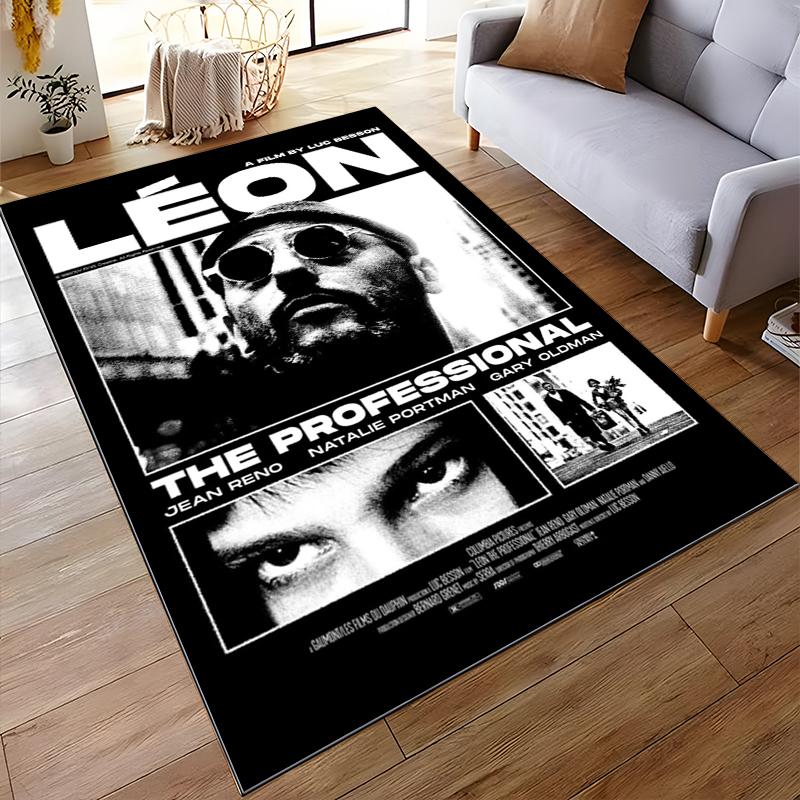 Leon The Professional Movie Poster Rug Non-slip rug suitable for living room and bedroom sofas