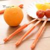 4-teiliges Hand-Orangenschäler-Werkzeug, problemloser Zitrusschalenschneider, einfacher Obstschneider, Zitronenschalenentferner, Küchenhelfer