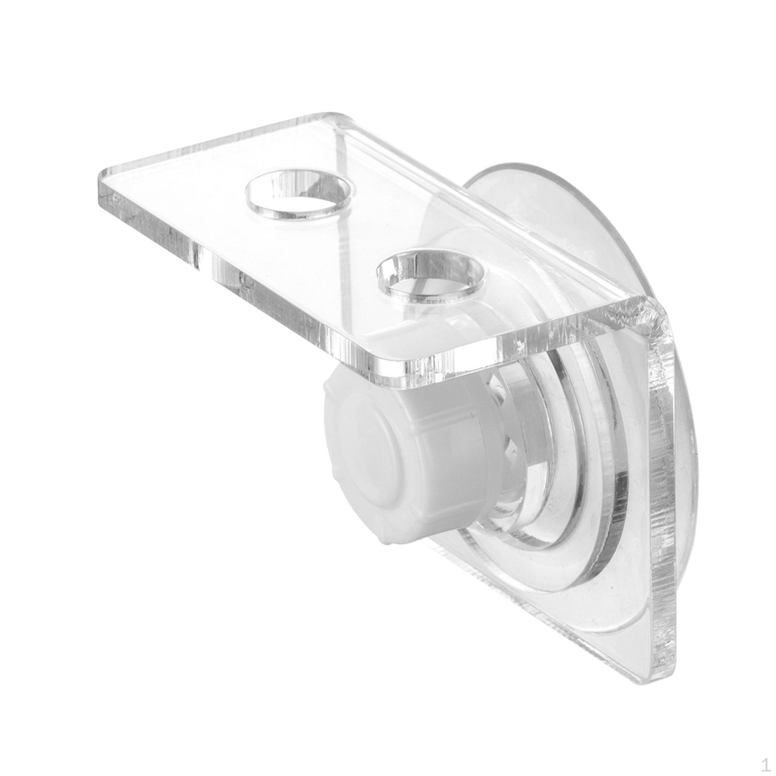 

Acrylic Holder Rack, Sturdy Aquarium Fish Tank Accessories, Space Saving Shelf with Suction Cup 2 hole