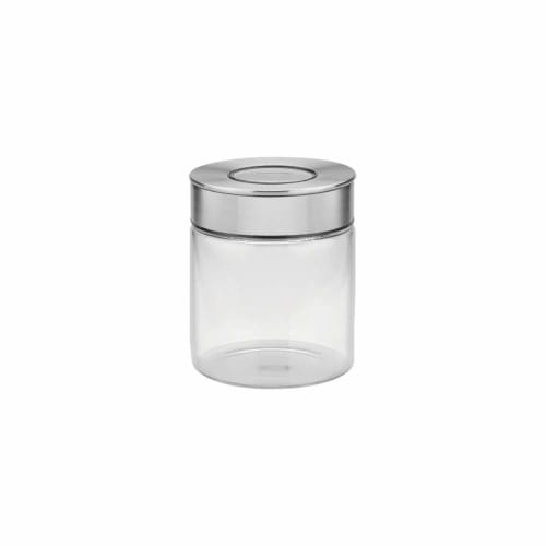 

TRAMONTINA Airtight Food Storage Container (Glass Container with Stainless Steel Lid) 0.7L, Prezza, Heat-Resistant Glass