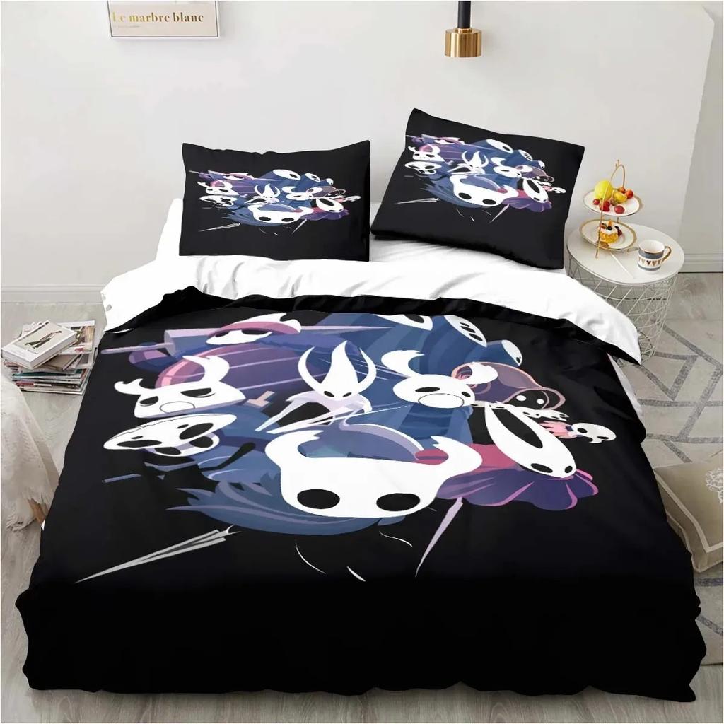 Neues Hollow Knight Mode 3D Digitaldruck Bettwäscheset Bettbezug Bettdecke Bett Einzel Twin Full Queen Jugend Mädchen Jungen Geschenk