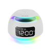 Bluetooth Speaker Alarm Clock with FM Radio Colorful Night Light TF Card USB Playback Digital Time Display Decor Home Ornaments