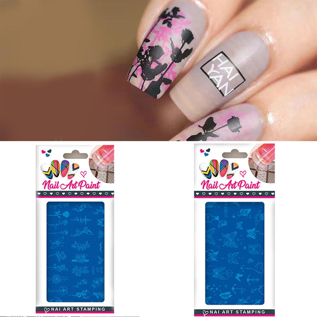 Nail Stamp Plate Nail Art Templates Heart Flower Nail Art Plates for DIY Nail Art Decorations Nails Art Stamping Plates