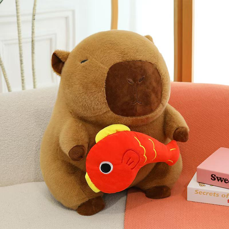 Popular Capybara & Turtle Backpack Plush Toy Pillow - Large Doll Gift