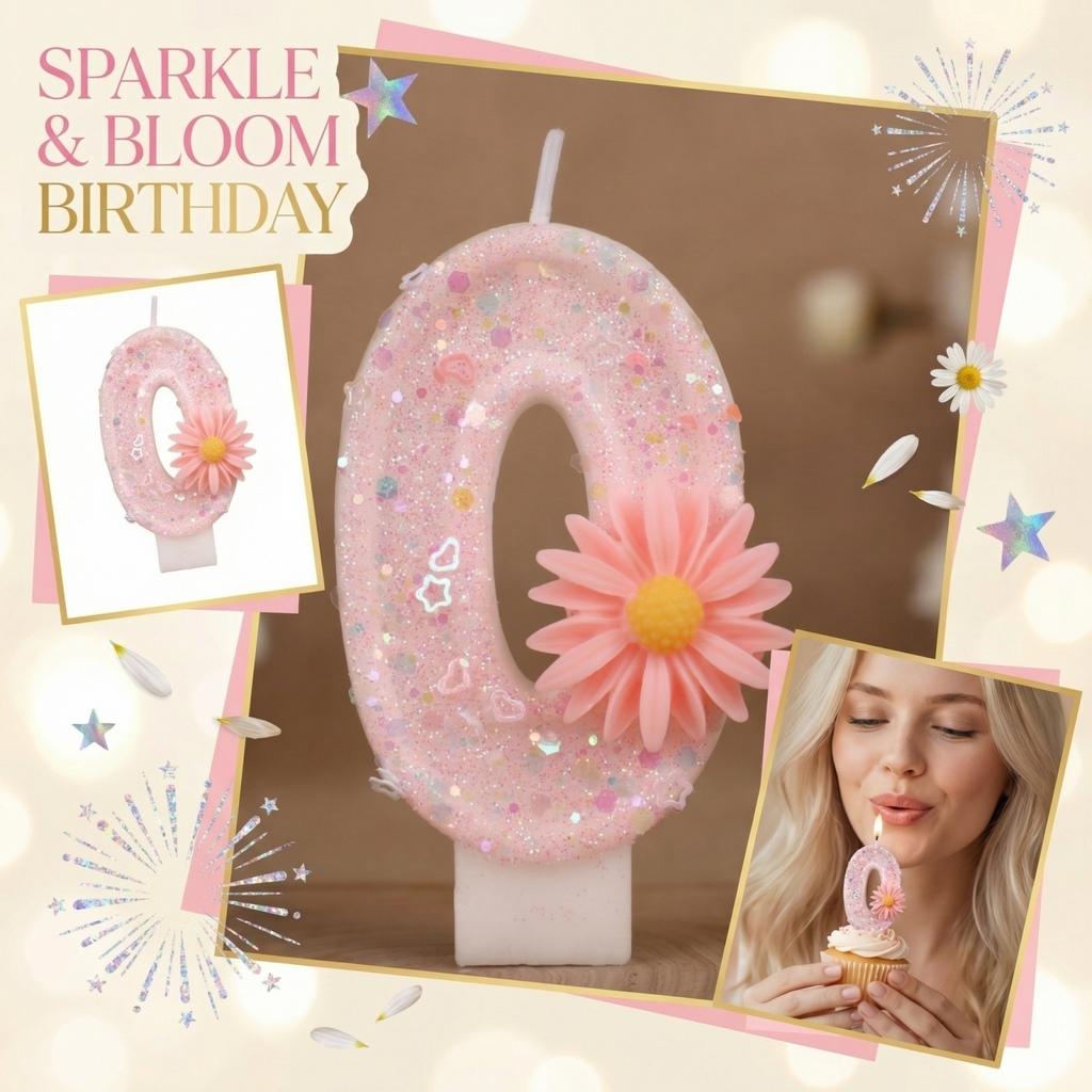 Fashion Cartoon Creative Birthday Candles Party Digital Candles