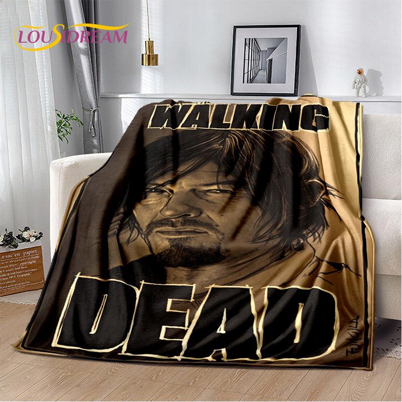 The Walking Dead Horror Soft Plush Blanket,Flannel Blanket Throw Blanket for Living Room Bedroom Bed Sofa Picnic Cover Bettdecke