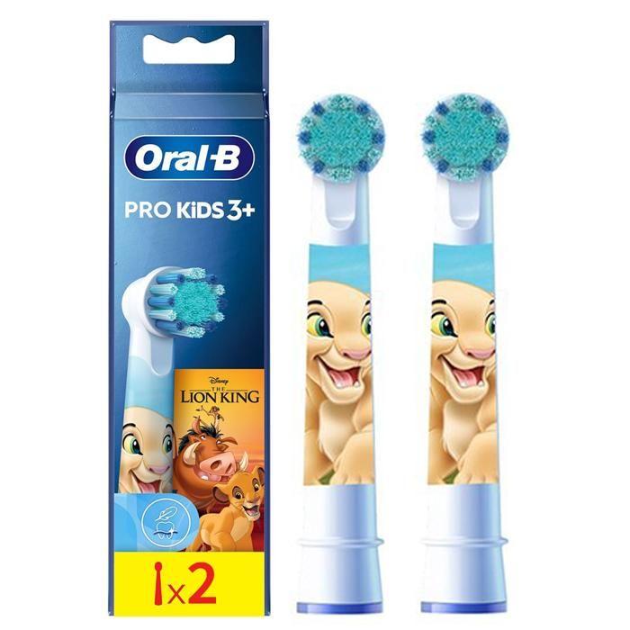Têtes de brosse à dents - Oral-B - EB10S Kids - Lion King - Extra souples - Lot de 2 - Enfants 3 ans+