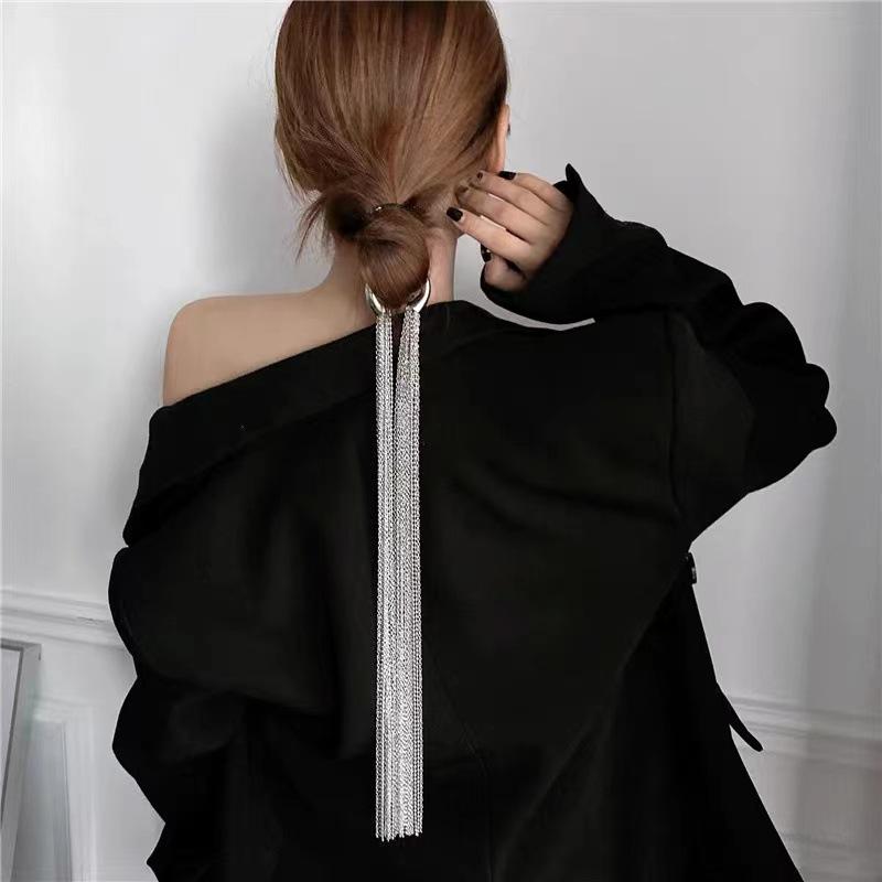 Elegant Tassel Chain Headband - Designer Style Fashion Accessory