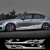 6PCS Car Body Side Stickers Lightning Graphics Long Stripes Vinyl Decals For Truck SUV Off Road Jeep Auto Decoration Accessories