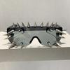 Occhiali da Sole Demone Cyberpunk Rivetti Metallici Occhiali da Sole da Festa Steampunk Punk per Donne Uomini Occhiali da Sole da Designer Occhiali da Sole
