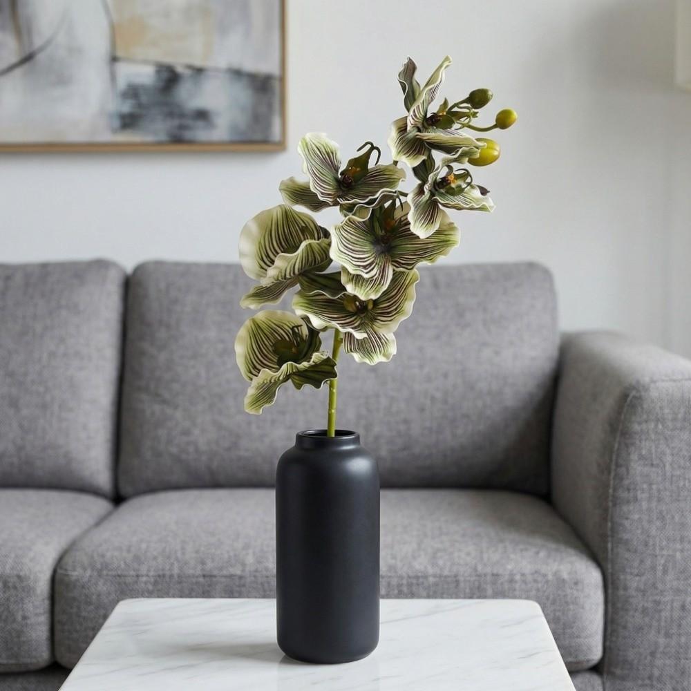 Butterfly Orchid Artificial Orchid Flower Real Touch Handmade Faux Phalaenopsis Realistic Luxury Fake Flower Branch Dining Table
