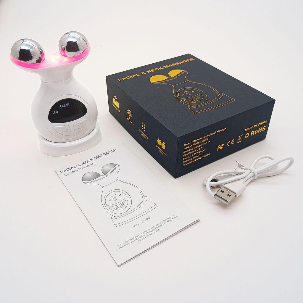 Cross-Border Neck & Facial Massager with Light Therapy
