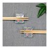 Waza no Kura Chopstick Rest Stylish Kutani Ware Pair Chopstick Rest Set Stone Paved Pottery Cutlery Rest Made in Japan