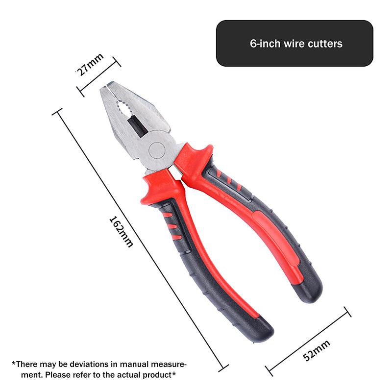 6/8 Inch Multifunction Tool Electric Wire Pliers Large Opening Sharp For Cutting Twisting Gripping Metal Wires