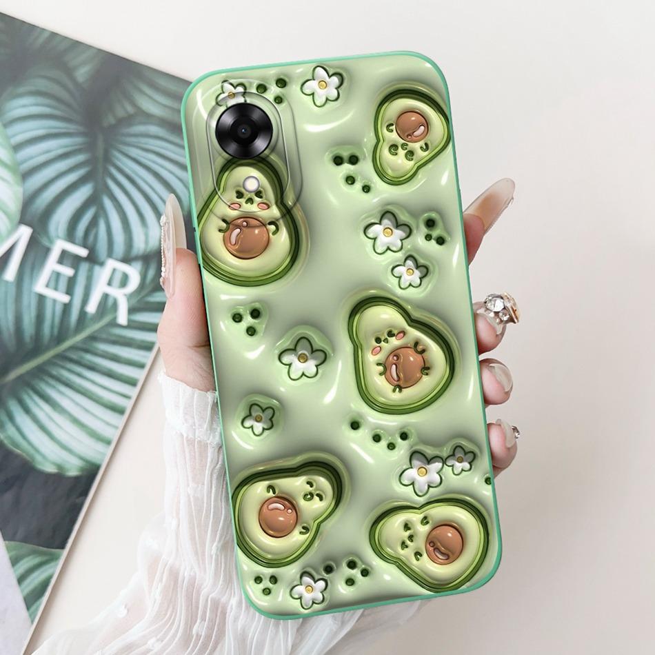 For OPPO A17k A17 2024 New Cute Cartoon Pattern Soft Silicone Case For Oppo A17 A 17 17k CPH2471 CPH2477 Protective Phone Cases
