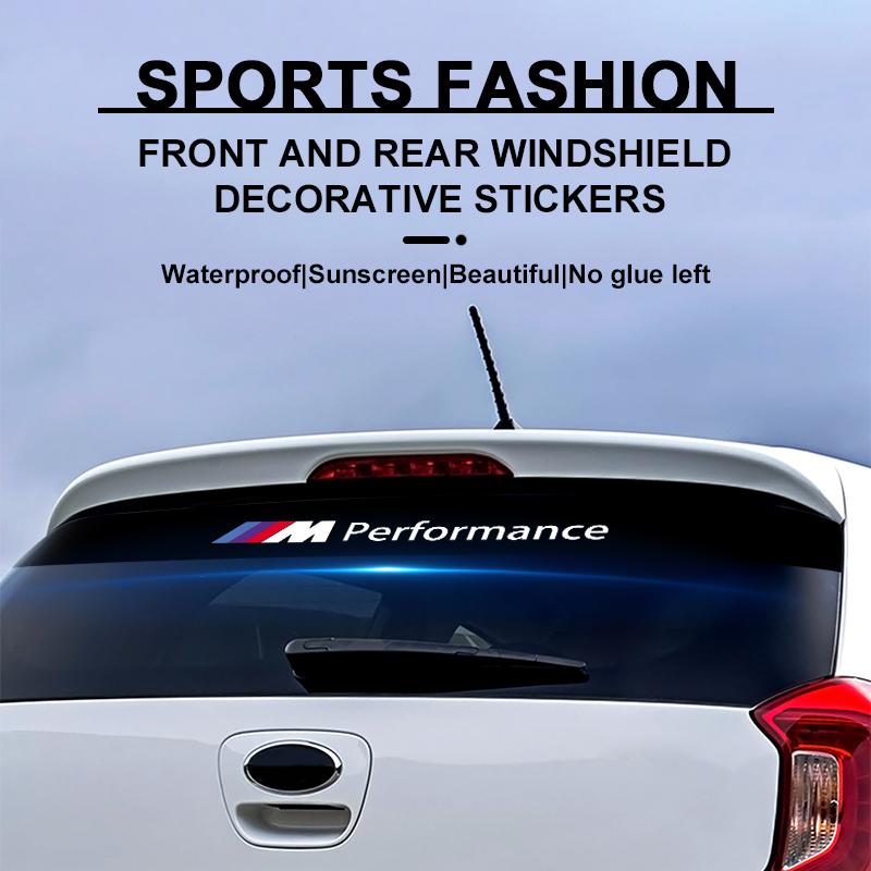 Car Front Windshield Stickers Front and Rear Decorative Emblem For BMW M E34 E36 E60 E90 E46 E39 E70 F10 F20 F30 X5 X6 X1 M3 M5 M6 E71 F01 F02 F87