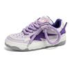 Fashion Street Purple Platform Sneakers Unisex Original Design Men's Skateboard Shoes Fashion Leather Casual Sports Shoes For Men Women