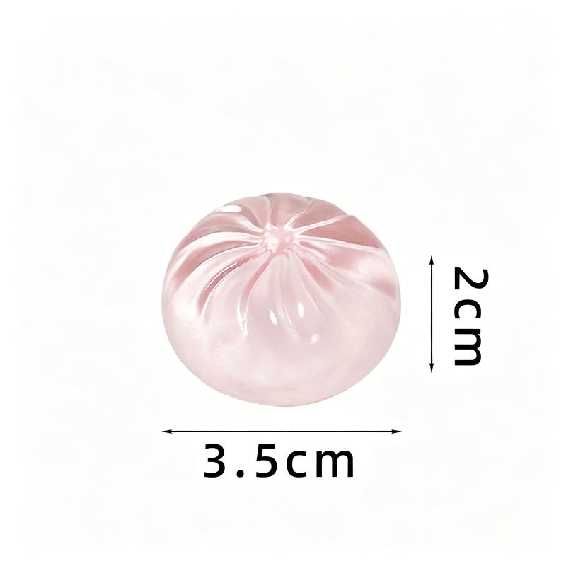 Simulation Dumpling Squishy With Steamer Bun Set Soft Stress Relief Squeeze Toy Anti-Stress Sensory Decompression Fidget Toy